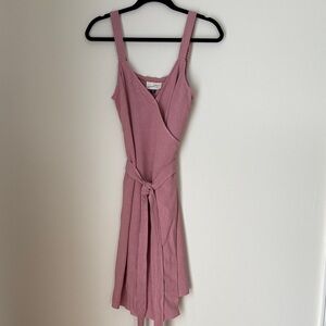 Universal Thread Women's Dusty Rose Pink Wrap Dress Size M